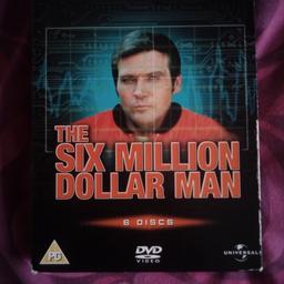 six million dollar man DVD. complete series one. 6 Discs . as new.