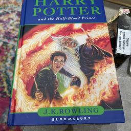 2 books of harry potter’s new, half blood prince first edition, and goblet of fire