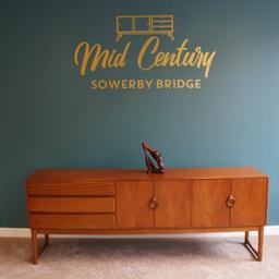 Mid Century Sowerby Bridge

Mcintosh Teak Sideboard
2 Double Cupboards 3 Drawers

Dimensions W213cm x D45cm x H81cm

Collection from Mid Century Town Hall Street Sowerby Bridge, We are happy to liaise with couriers and would recommend Anyvan Or Shiply for quotations.

Please message me to arrange viewings,
and check out my other items available.