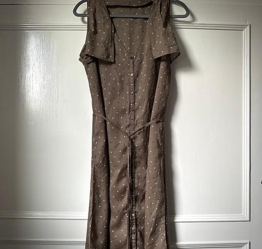 Buy & Sell Hull The Avenues Hul -l - Photos for Vintage khaki patterned button down dress