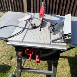 Table saw in excellent working order used a couple of times need gone asap as moving