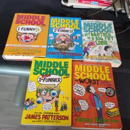 5 x middleschool by James Patterson books