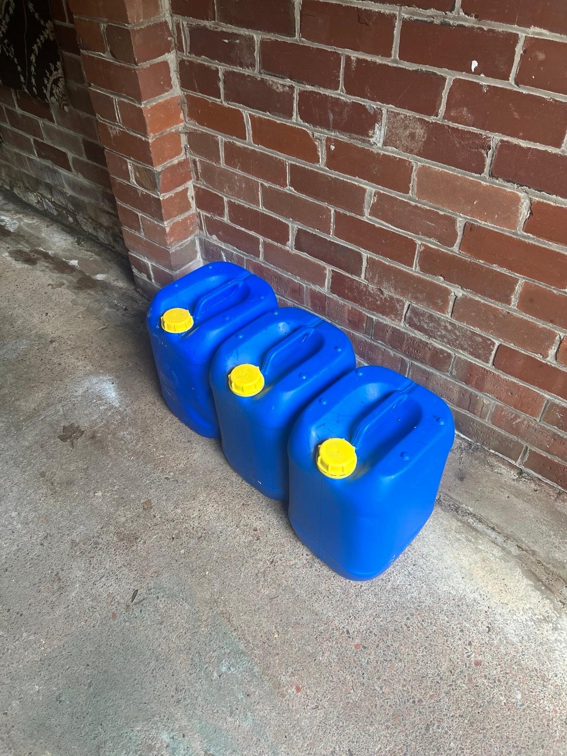 3 x 20 litre heavy duty plastic containers in BB6 Hyndburn for £7.00