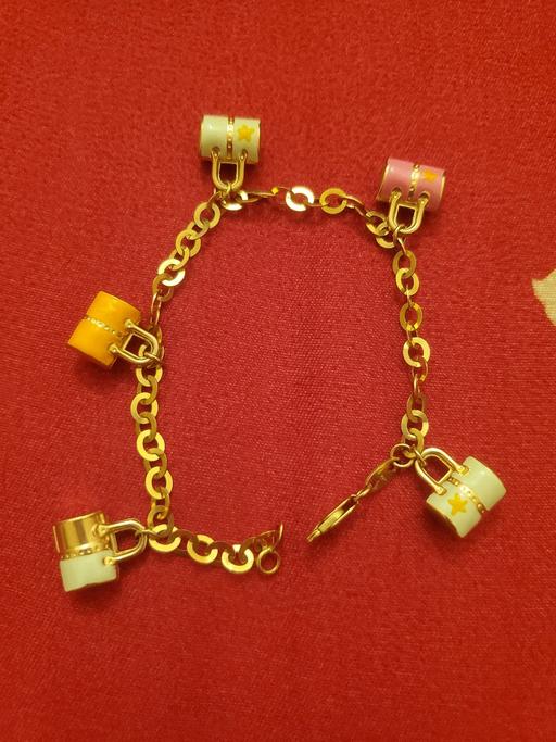 Buy & Sell Hampshire Southampton - Photos for 9ct gold enamel handbag charm bracelet