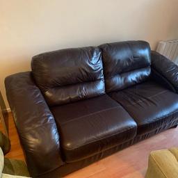 Sofa brown leather still plenty of use left need gone asap as new sofa arriving
Collection DY3
Any questions please ask