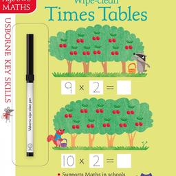 Wipe-clean Times Tables 5-6

Age 5+

A colourful wipe-clean book with activities to build confidence in understanding the concept of multiplication. The wipe-clean pages provide endless practice using the 2, 5 and 10 times tables. Part of the Usborne Key Skills series that supports the maths children learn at school. Includes notes for grown-ups and answers at the back of the book.
Brand new 
Available for collection Blackpool or postage

Happy to combine postage with other items.