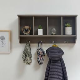 New boxed easy to build grey hallway storage rack with coat hooks.
Approx half usual price.
Collect BL3