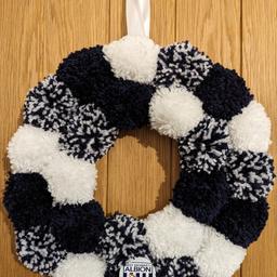 West Bromwich Albion Football Club inspired Christmas wreath 💙🤍 £15