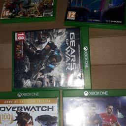 5 XBOX ONE  NEW  GAMES GOOD WORKING ORDER CALL ME OR TEXT