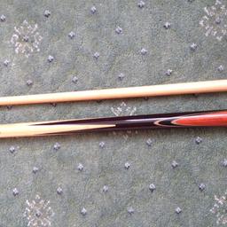 REDUCED FROM £150
Lovely two piece ash & rosewood cue in good condition.
Measures 58" in length with a 9mm tip.
Weight 16oz.
COLLECTION ONLY