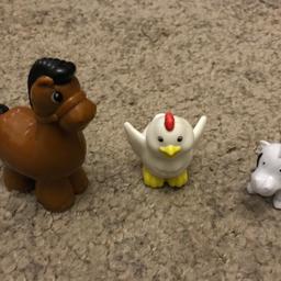 3 Toy Animals
Horse, Zebra and a Chick
Plastic
In Excellent Condition
