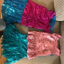 Brand new little girls mermaid sequin top and skirt , ideal for bday parties or dress up , few available aged 3-4 and 4-5 last few available