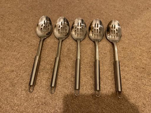 Buy & Sell Kent Maidstone - Photos for Stainless Steel Slotted Spoon x5 (brand new)