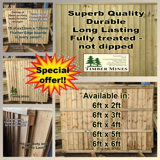 Buy & Sell Greater Manchester Wigan - Photos for Heavy Duty Fence Panels from £23 ea.