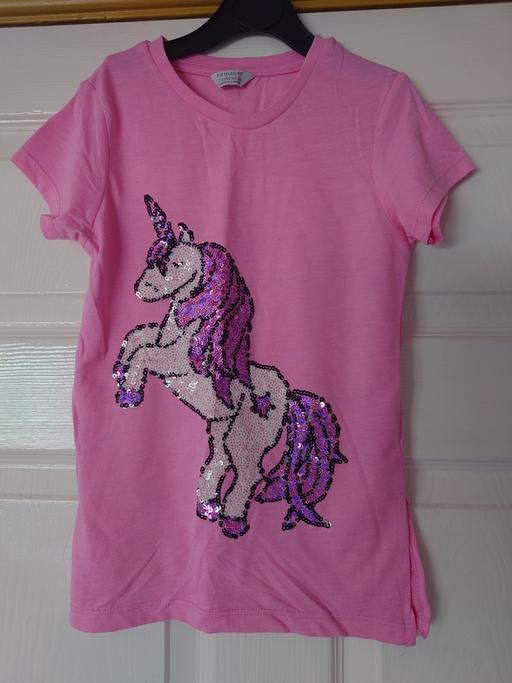 Buy & Sell Leicestershire Charnwood - Photos for Girls pink unicorn top size 7-8 years