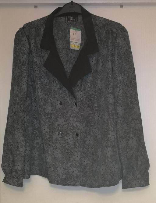 Buy & Sell Lancashire West Lancashire - Photos for New grey and black blouse size 18