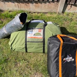 Vango Tigris 600 tent excellent condition used once have ground sheet and carpet also have kampa loo no time wasters please