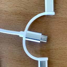 USB-Kabel mit Mini-usb, usb-C und Lightning Anschluss (iPhone)