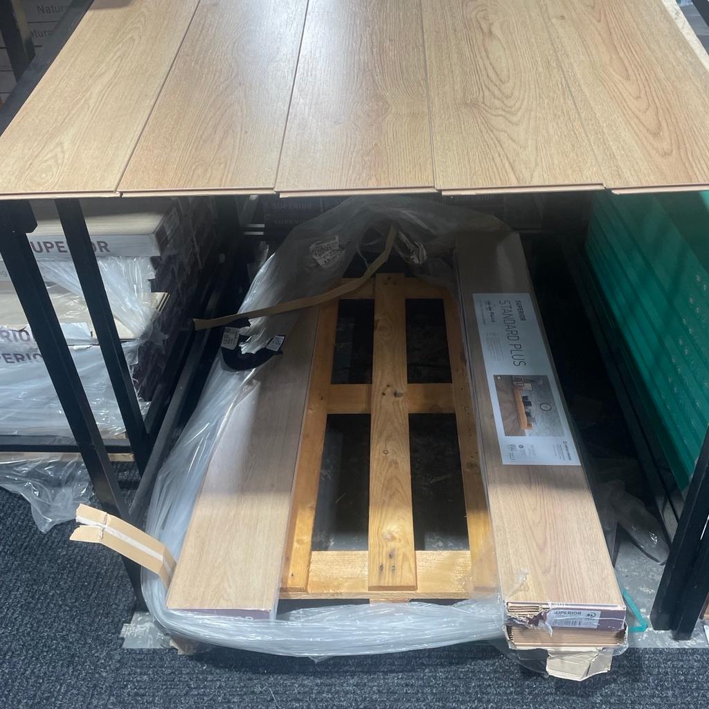 Hi we have 3 boxes of discontinued laminate total coverage 7.17 m2, few planks from edge are chipped but can still be used doesn’t affect quality £35 for all 3, made in Germany usually £69, first come first serve basis.

Collection from:

𝐓𝐢𝐦𝐢𝐧𝐠𝐬 & 𝐀𝐝𝐝𝐫𝐞𝐬𝐬 -

Mon - Sat - 9am - 6pm
Sunday - 10am - 4pm

☎️ 0121 568 8808

𝗗𝗲𝗹𝘂𝘅𝗲 𝗖𝗮𝗿𝗽𝗲𝘁𝘀 & 𝗙𝗹𝗼𝗼𝗿𝗶𝗻𝗴 𝗟𝘁𝗱!
 Unit 17/18 Owen Road, West Midlands, Willenhall, WV13 2PY.