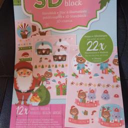 new book of 22 glittery Christmas stickers great for kids craft
collect bl3