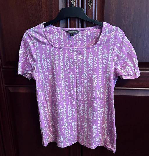 Buy & Sell West Yorkshire Wakefield - Photos for BONMARCHE PINK & WHITE TOP - SIZE 14