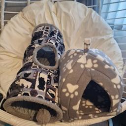 kitten bed and play tunnel
price is for both