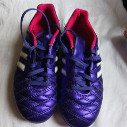 Adidas childs football boots good clean condition size 2 from smoke free home
