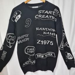 ORIGINAL ZARA black and white graphic graffiti jumper
size medium euro 40
worn only once
collection preferred from moseley b13
no time wasters
