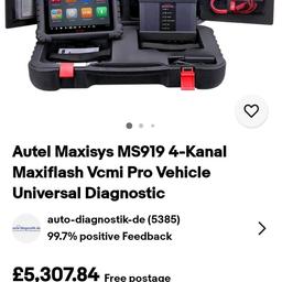 autel ultra ms919 4 channel five in one updates expired 2022 still works on 2023 vehicles come with £500 extras⁹ cost new over £5000 please don't waste my or your time 100 % NO POSTAGE SCAMMERS DON'T EVEN MESSAGE WILL NOT BE ENTERTAINED MAY PX FOR OTHER DIAGNOSTIC CASH MY WAY NO MESSAGING FOR BEST PRICE OR LAST PRICE IF YOU SEE THE ADVERT THEN IT IS STILL AVAILABLE NO NO PAYPAL OR POSTAGE THANKS 07401853276