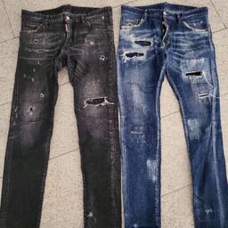2 Stk. Jeans Herren von Dsquared
Größe 48
Blau und schwarz
Preis pro stk. 280€