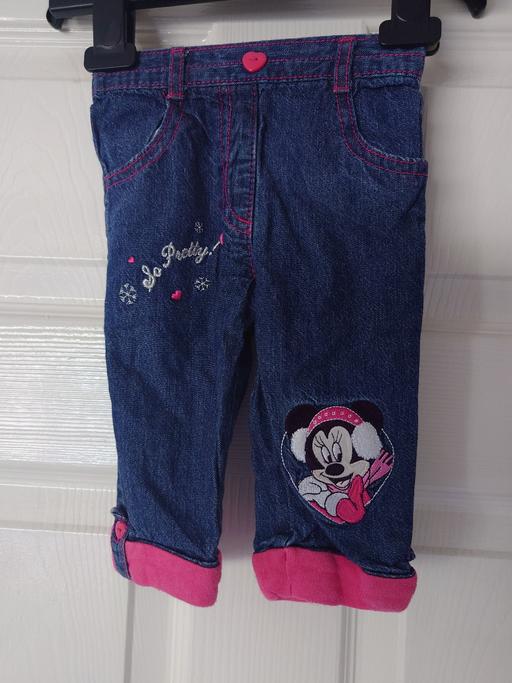 Buy & Sell Leicestershire Charnwood - Photos for Baby girls Minnie mouse jeans size 3-6 months