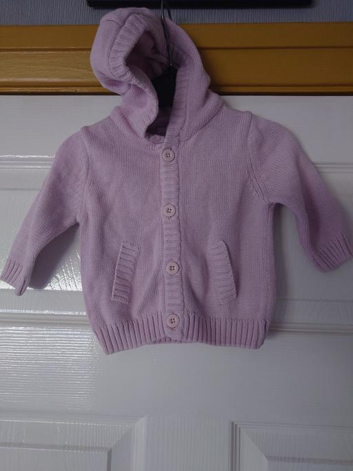 Buy & Sell Leicestershire Charnwood - Photos for Baby girls pink hooded cardigan size 0-3M