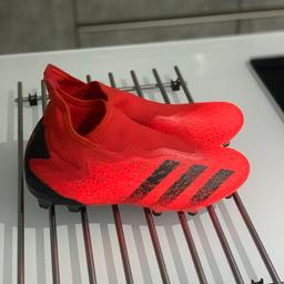 Red adidas football boots size UK 6.5
