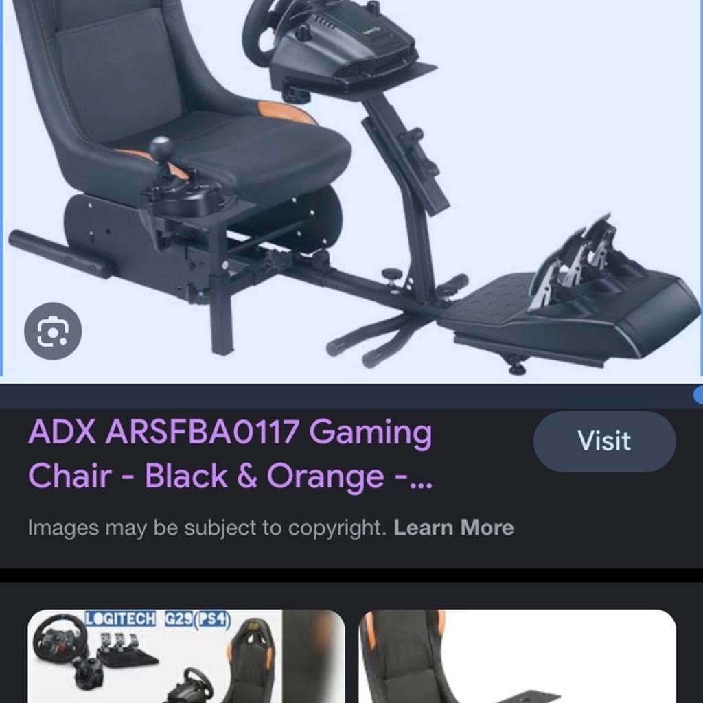 ADX racing seat with thrustmaster wheel/pedal in L14 Liverpool for £150 ...