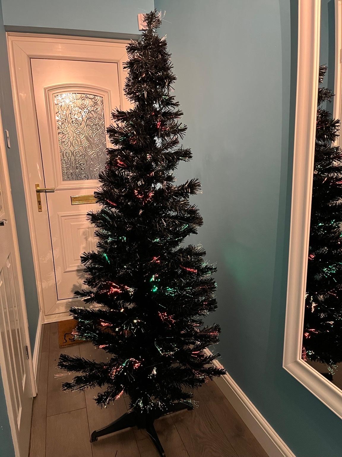 6’ black fibre optic Christmas Tree in B97 Redditch for £20.00 for sale