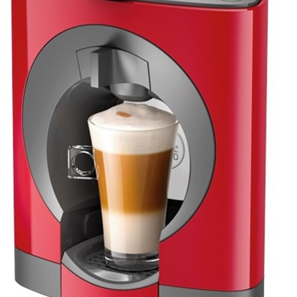 Krups Dolce Gusto Oblo Red Multi Drink Coffee Machine.

The stylish and compact NESCAFÉ Dolce Gusto Oblo is designed to not only look good, but with up to a maximum 15 bar pump pressure creates coffee-shop style quality drinks in an instant.

The stylishly designed NESCAFÉ® Dolce Gusto® Oblo pod coffee machine, with its original design, will be the highlight of your kitchen. Oblo is 25cm (W) x 32cm (H) x 18cm (D).
REF : KP110540.

The Oblo comes fitted with a red plug and cord to help you identify the correct plug when being used in a busy kitchen.

Never used as unwanted present, as can be see by the condition in the photographs.

Any low offers will be ignored or links being sent.

Local collection preferred from a safe spot, Tesco Express Tulketh Mill PR2 2BT. Protects both seller & buyer.

Full payment by PayPal incl fees.

I don't do bank transfers or Western Union.

Humblest of apologies.