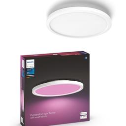 Brand new in box RRP £220
connect to the Philips Hue app for in room smart lighting control!

Style With Colour - Choose from 16 million colours to create an ambiance that suits any mood. Play with colour to create the perfect ambiance for film nights, parties or to just sit back and unwind!

Control with your voice - (Hue Bridge Required*) Philips Hue works with Amazon Alexa and the Google Assistant when paired with a compatible Google Nest or Amazon Echo device. Simple voice commands allow you to control multiple lights in a room, or just a single lamp.

Dimmable Cool To Warm White Light - Play with 50,000 shades of tuneable warm to cool white light to put you in the mood to work, play, or relax. Start your morning off on the right foot with cool, energising bright white light, or settle down for the night with golden tones.

Unlock Your Homes Full Potential
