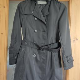 Verkaufe kaum getragenen Trenchcoat von  Zara in schwarz, Gr. XS/34