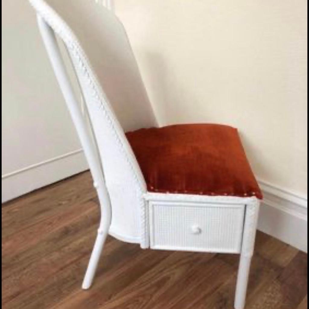 Available from postcodes TS6 or DL2
xxx 🪑 xxx 🪑 xxx 🪑 xxx 🪑 xxx 🪑 xxx
Described as a Vintage Lloyds Loom Nursing Chair from around the 1950s period
Single seat with a fitted underneath side drawer
Approximate size:
81cm x 46cm x 46cm
Seat height 40•5cm
xxx 🪑 xxx 🪑 xxx 🪑 xxx 🪑 xxx 🪑 95