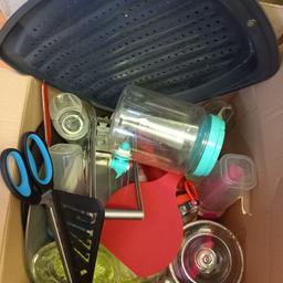 Large box of kitchen items FREE.
No sorting, must go together in box.  Includjng dining plates, glasses etc.  See picture for general idea.  More boxes to be listed very soon.
Collection from Bilston only due to weight and I have no transport.
