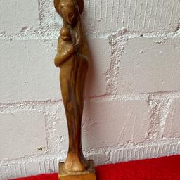 Schnitzerei Madonna mit Kind Holzfigur Statur