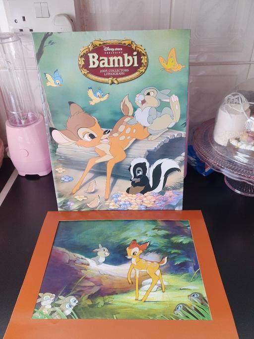 Buy & Sell West Midlands Dudley - Photos for Disney lithograph picture bambi