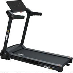 Nordix electric foldable treadmill, in excellent like new condition, only used a handful of times, not even a year old, has 12 pre set exercise programs, also has motorised incline which can be adjusted using the computer console or handle bar, very heavy duty treadmill like commercial and comes with a very heavy duty motor which is 2.5HP, has a larger running track than normal treadmill, folds completely flat too, comes with the manual and all the extra bits like oil etc. From a smoke and pet free home, pick up only.