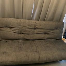 Double Sofa Bed from Sit & Sleep, cost over a £1000 pound & been used about 5 times, was in spare room.
Black Frame
Grey Cushion
Storage centre underneath.

Any questions please feel free to ask.

Kind regards