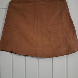 excellent condition suede mini skirt size 8