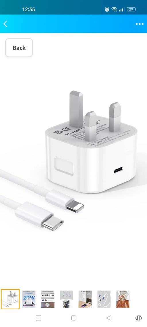 Buy & Sell West Midlands Birmingham - Photos for iPhone 20W USB C Fast Charger Plug and Fast C