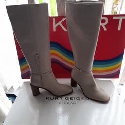 Brand new and boxed Kurt Geiger ladies leather boots
size 4
colour bone
paid £239