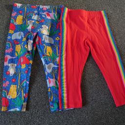 Two pairs of baby girls leggings, both aged 12/18 months, good condition.