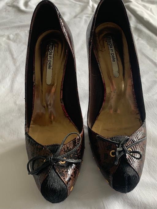 Buy & Sell Warrington Thelwall - Warrington - Photos for Mode in Pelle size 4 brown animal print heels