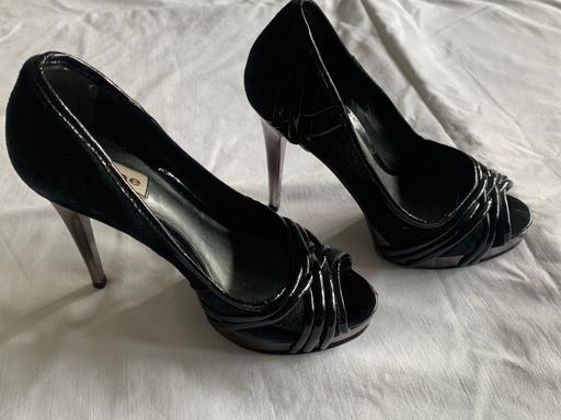 Buy & Sell Warrington Thelwall - Warrington - Photos for Dune size 4 black& silver 4 1/2 heels